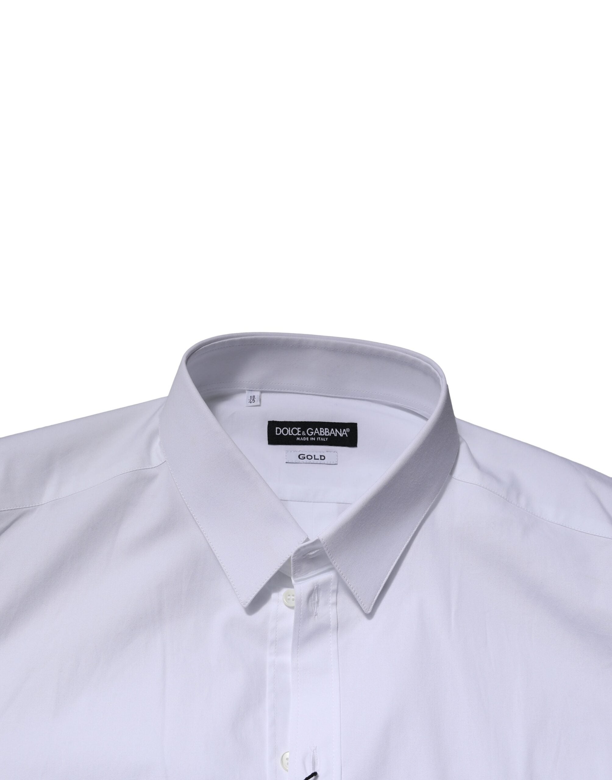 White GOLD Long Sleeve Dress Men Formal Shirt