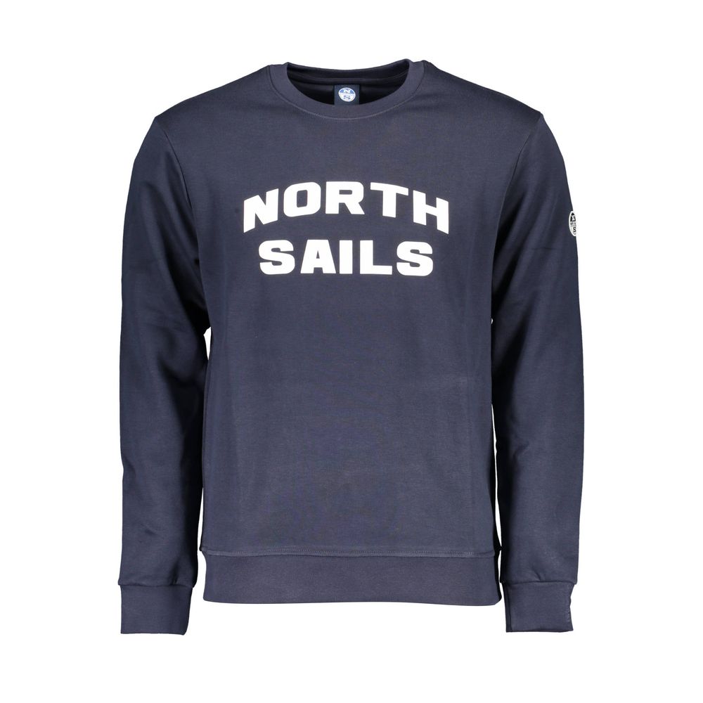 Blue Cotton Men's Sweatshirt