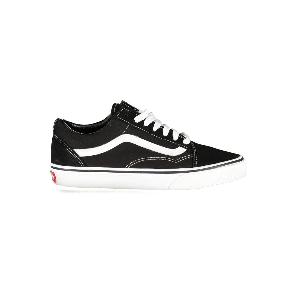 Black Polyester Men Sneaker