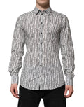 White Floral Print Casual Long Sleeves Shirt