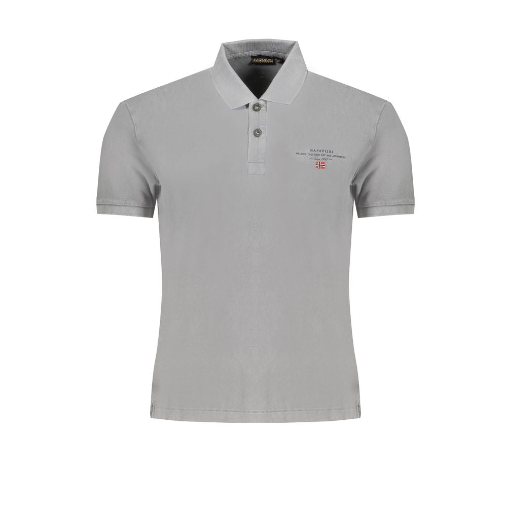 Brown Cotton Men Polo Shirt