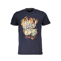 Blue Cotton Men's T-Shirt