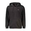 Black Cotton Men's Hoodie Sweatshirt