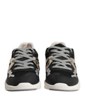 Multicolor Leather Suede Low Top Sneaker Shoes