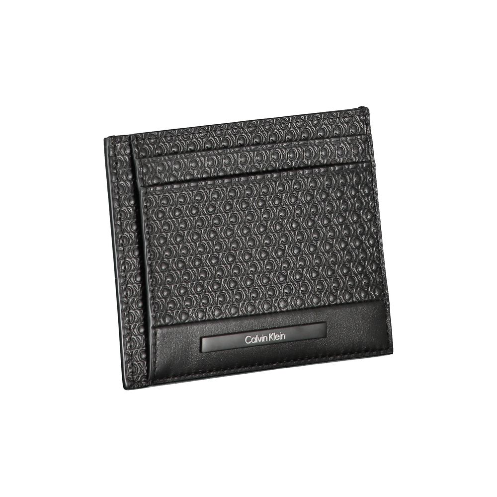 Black Polyester Men's Shoulder Bag