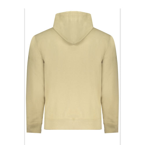 Beige Cotton Men Sweatshirt