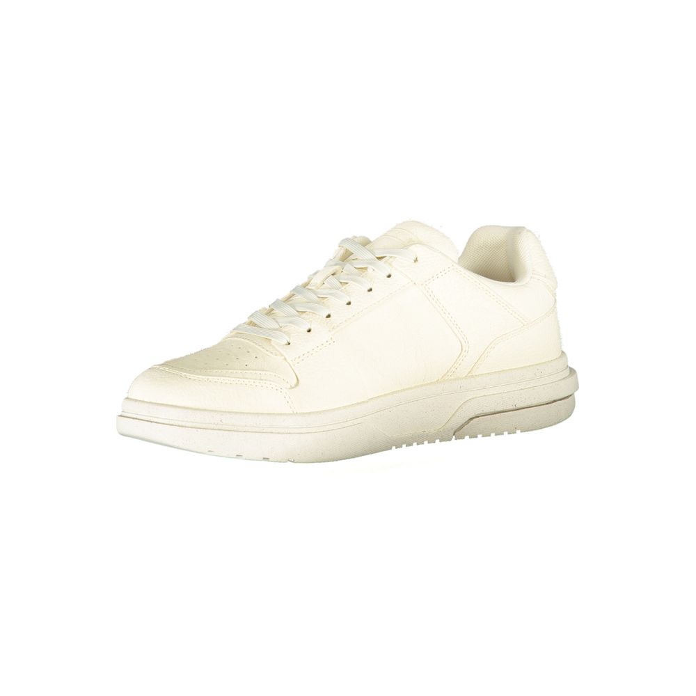White Polyester Women Sandal