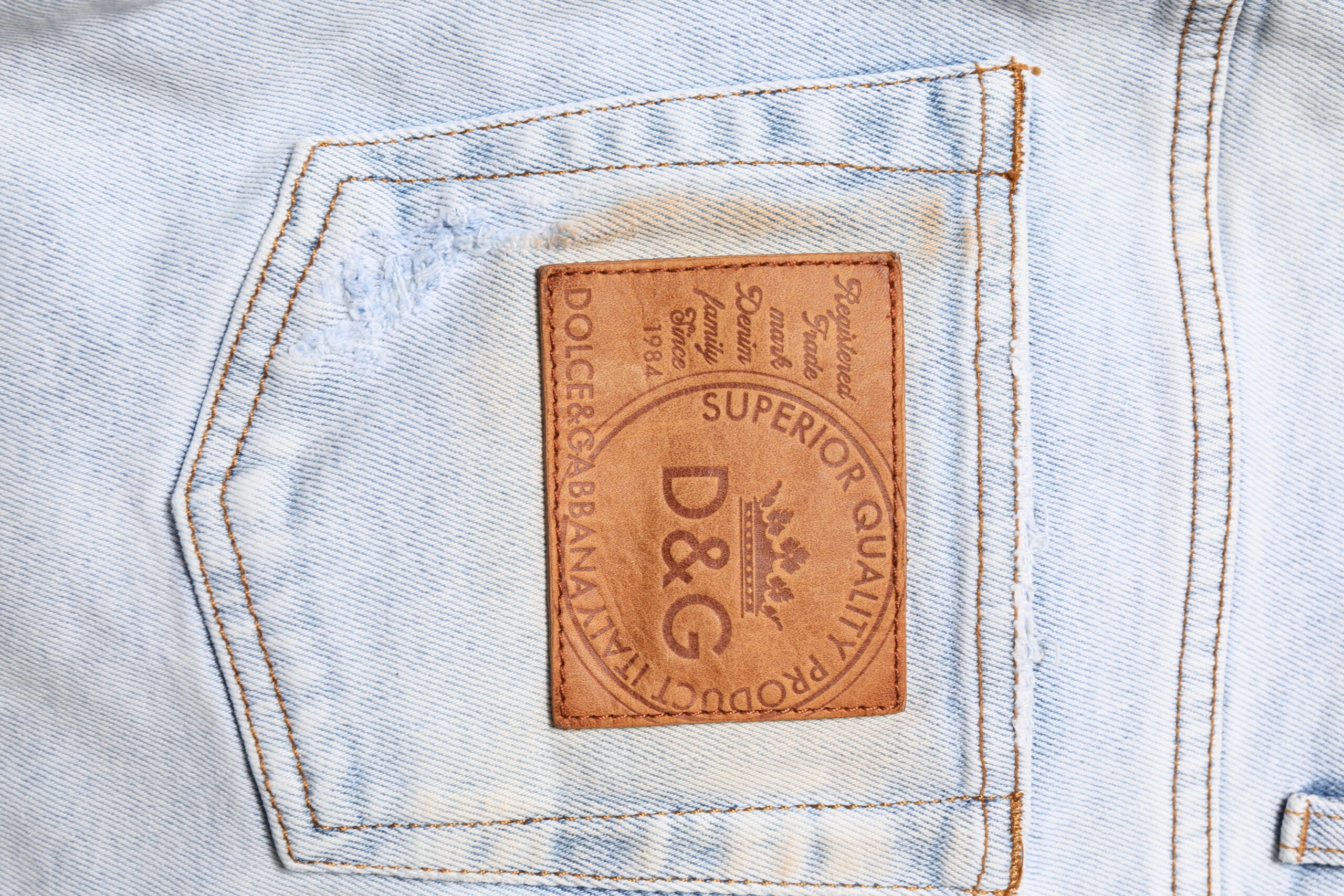 Light Blue Tattered Skinny Denim Jeans