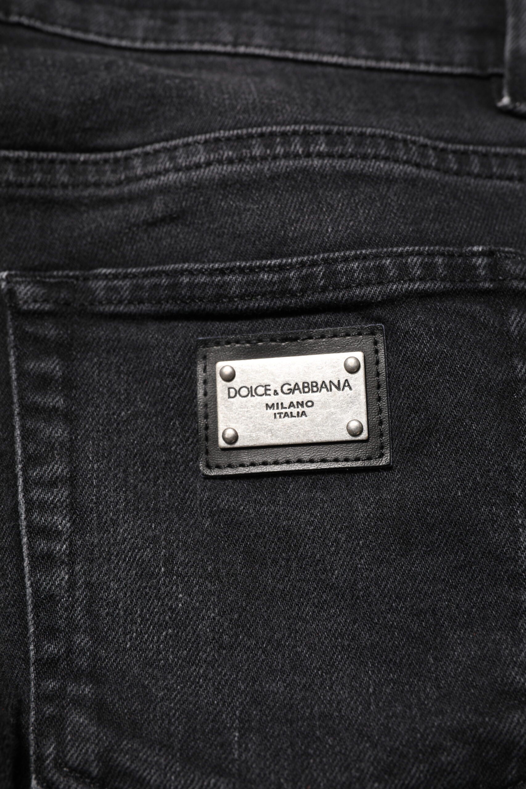 Black Cotton Skinny Men Denim Jeans