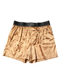 Beige Men Regular Boxer Eye Mask Set Underwear