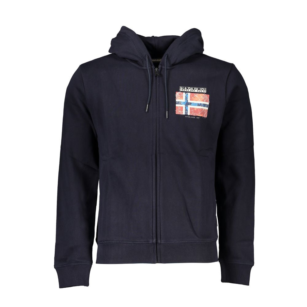 Blue Cotton Men's Sweatshirt