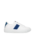 White Leather Low Top Sneakers