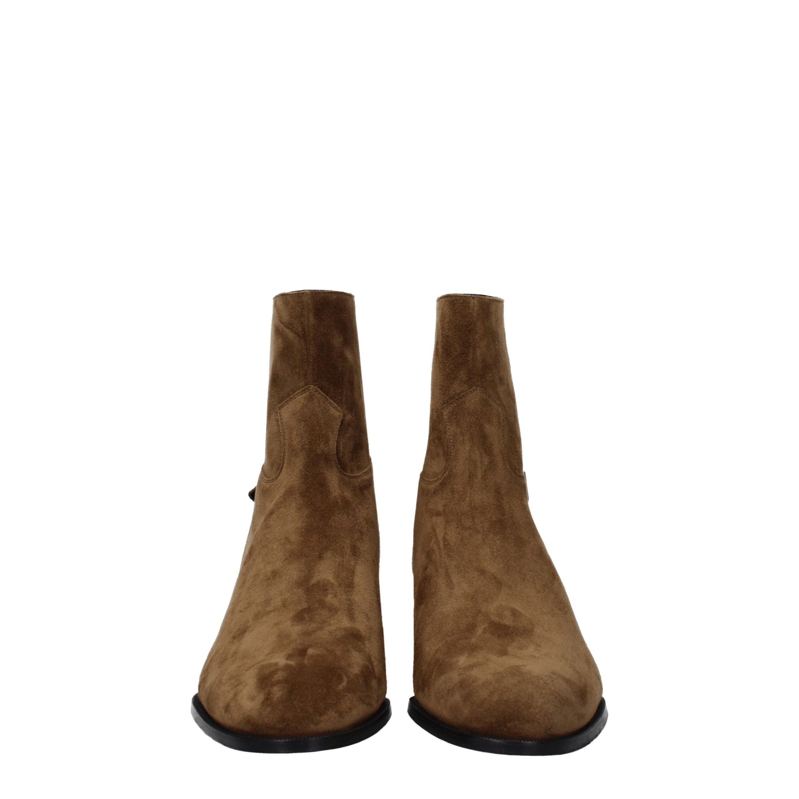 Brown Leather Ankle Boots