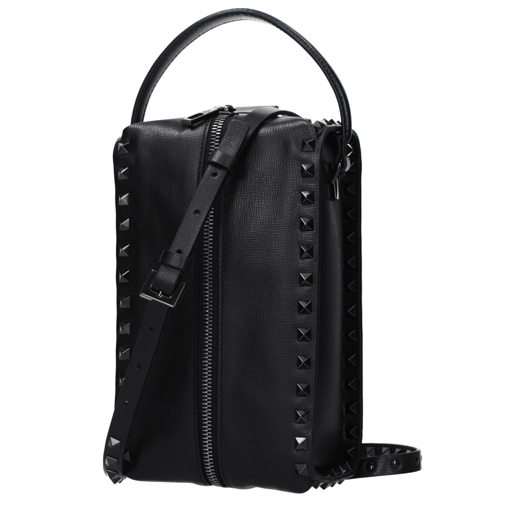 Black Leather Clutch Bag