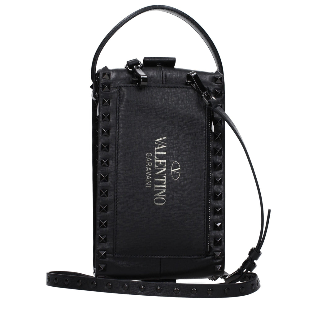 Black Leather Clutch Bag