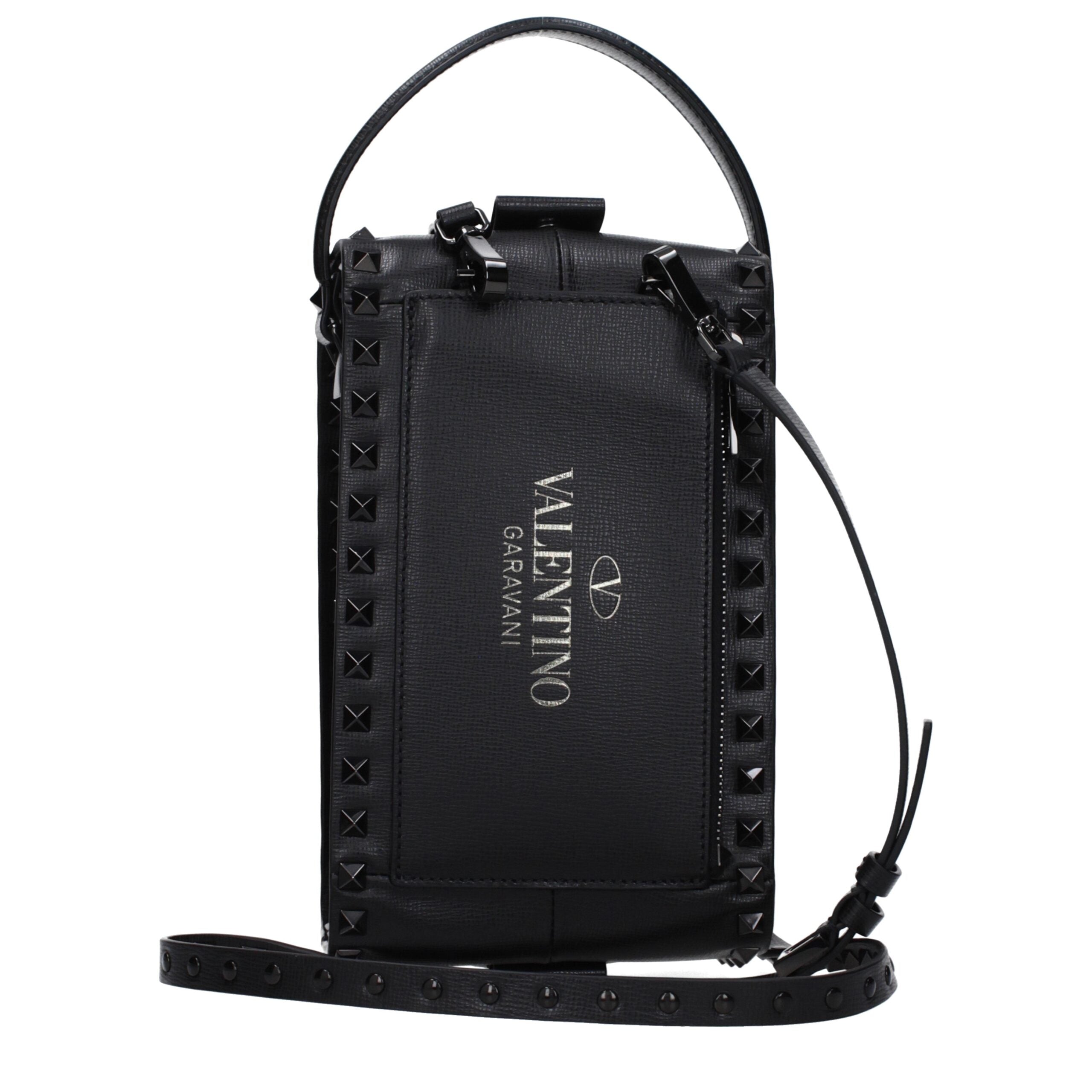 Black Leather Clutch Bag