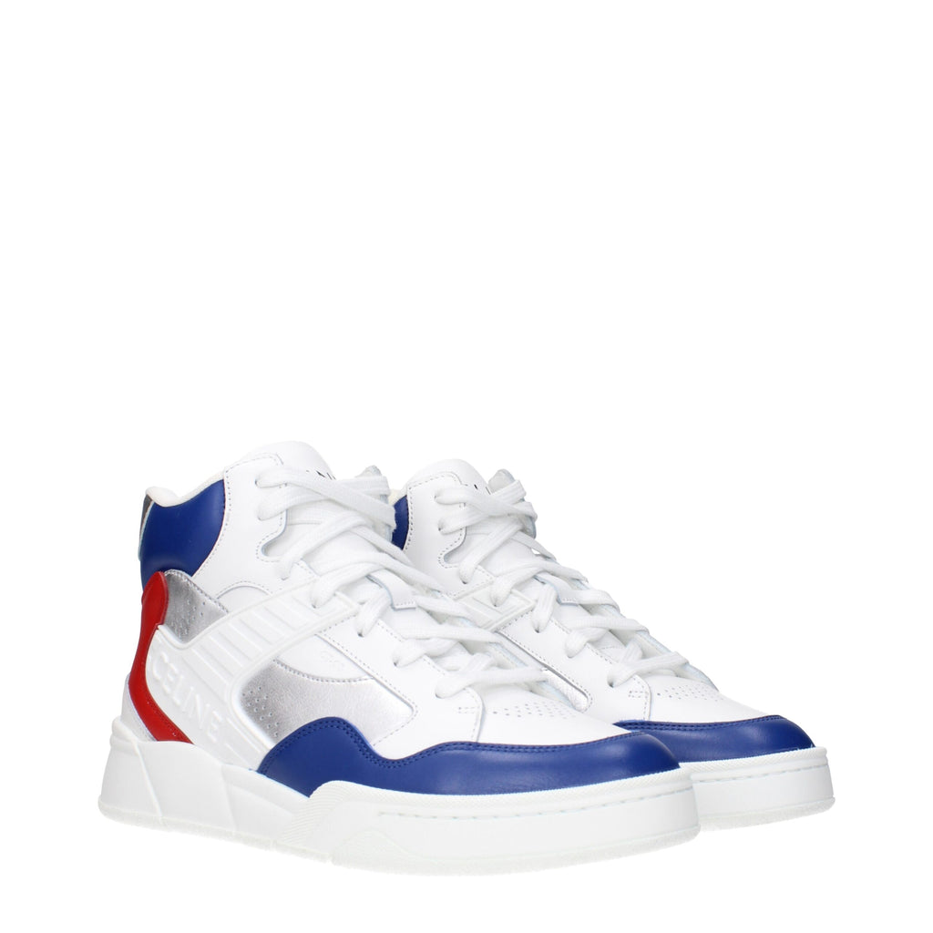 White Leather Athletic Sneakers