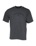 Gray Logo Graphic Cotton Crew Neck T-shirt