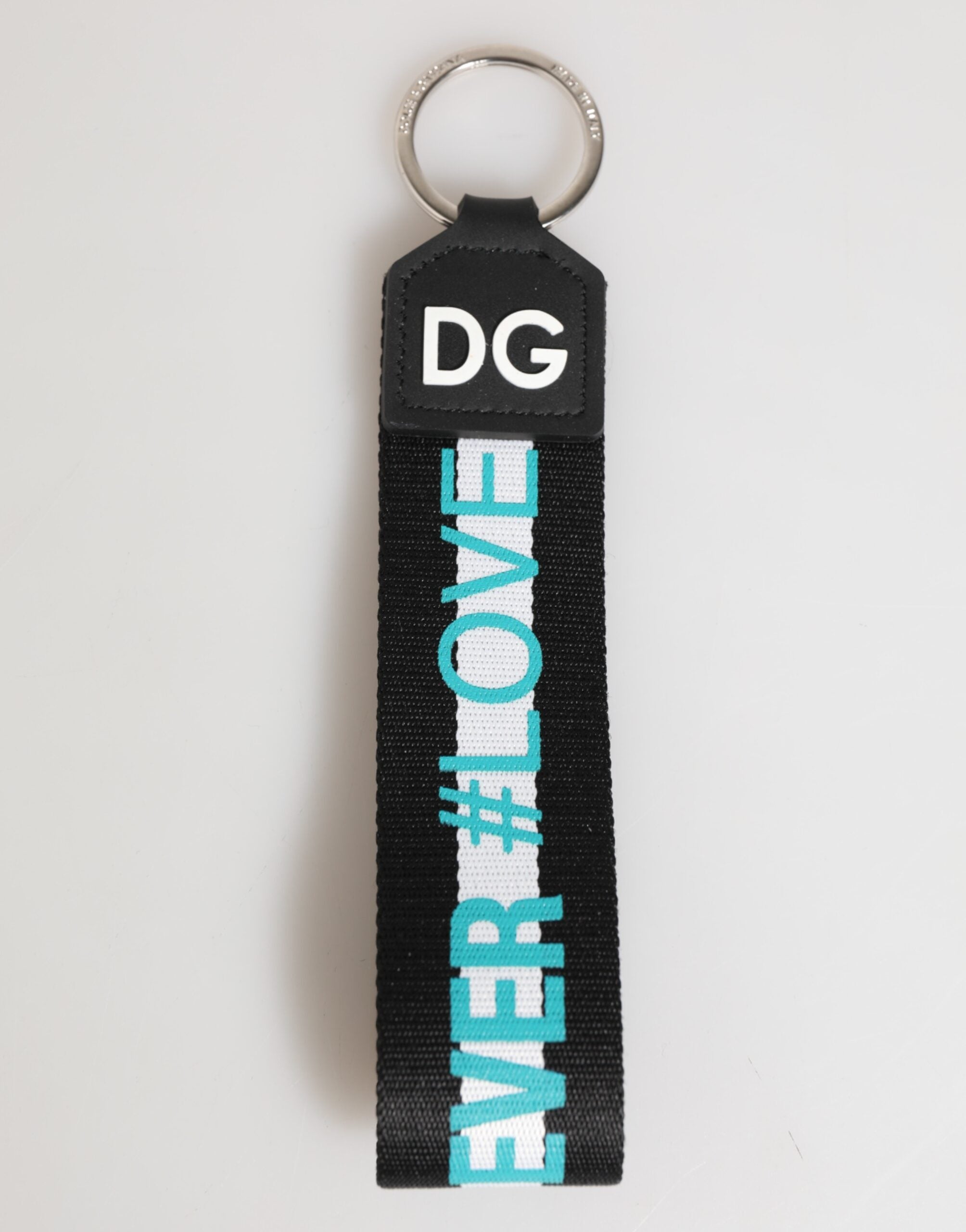 Multicolor Logo Polyester Brass Holder Keychain Keyring