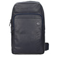 Blue Leather Crossbody Bag