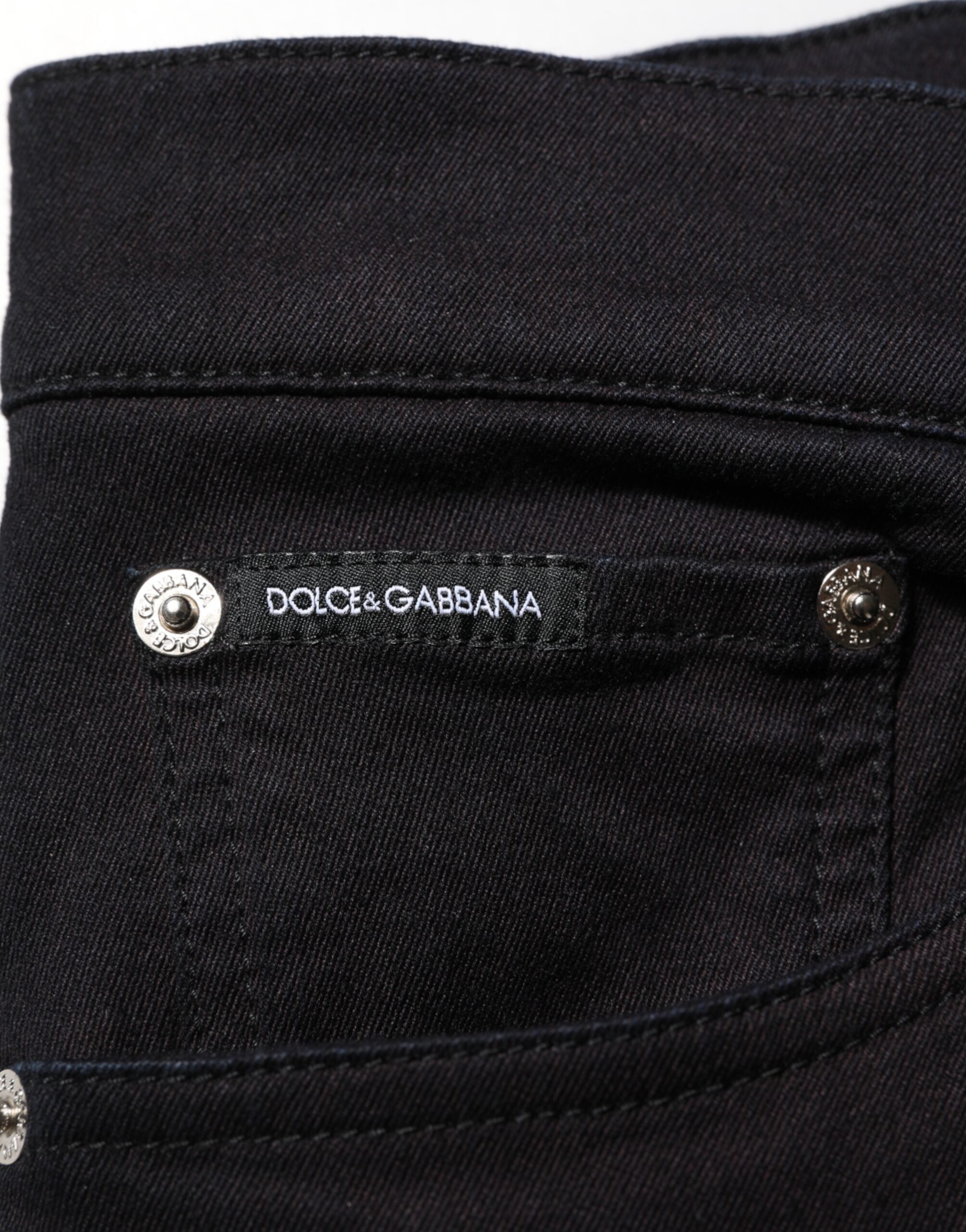 Black Cotton Blend Skinny Men Trouser Pants