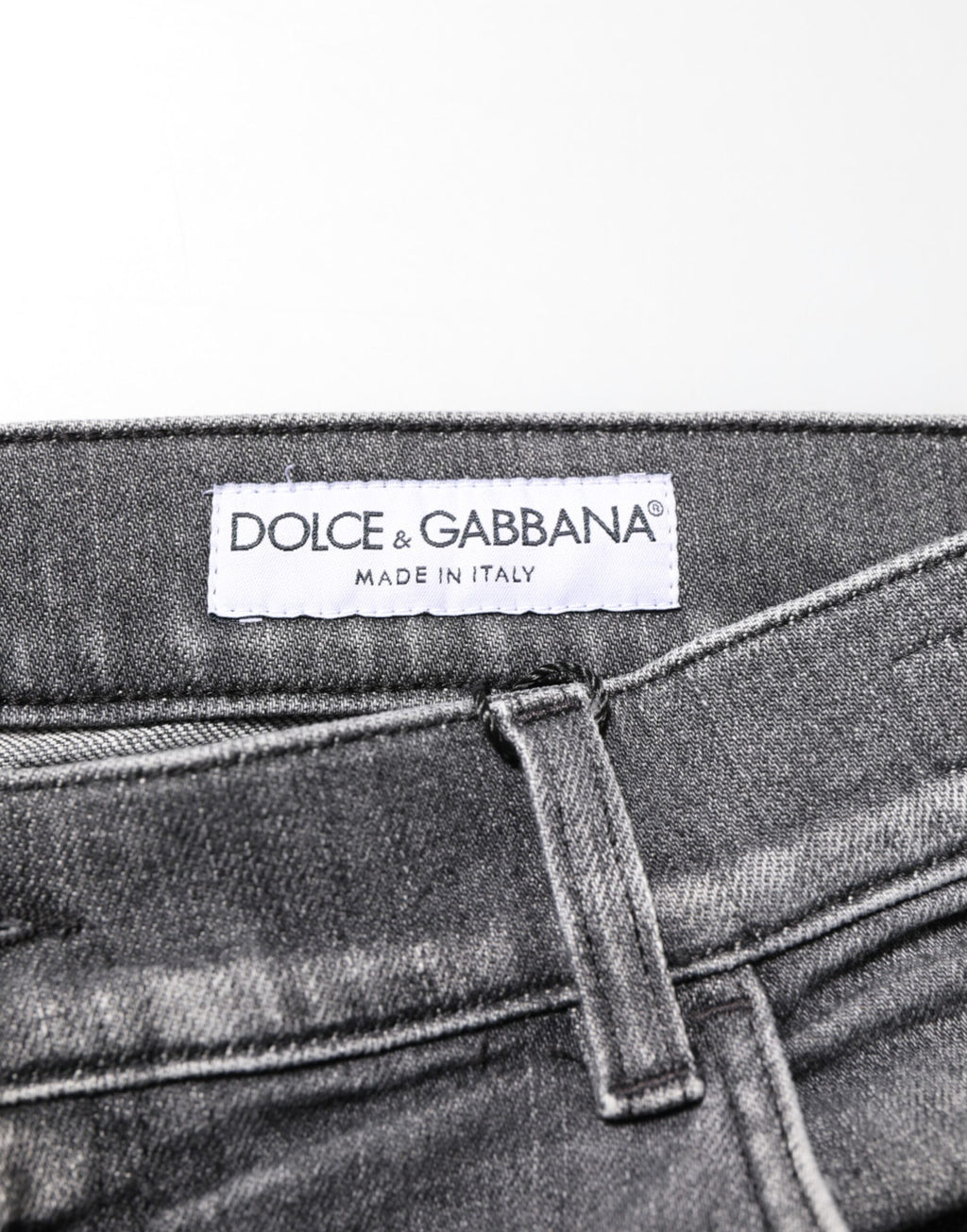 Grey Cotton Denim Slim Fit Distressed Pants Jeans