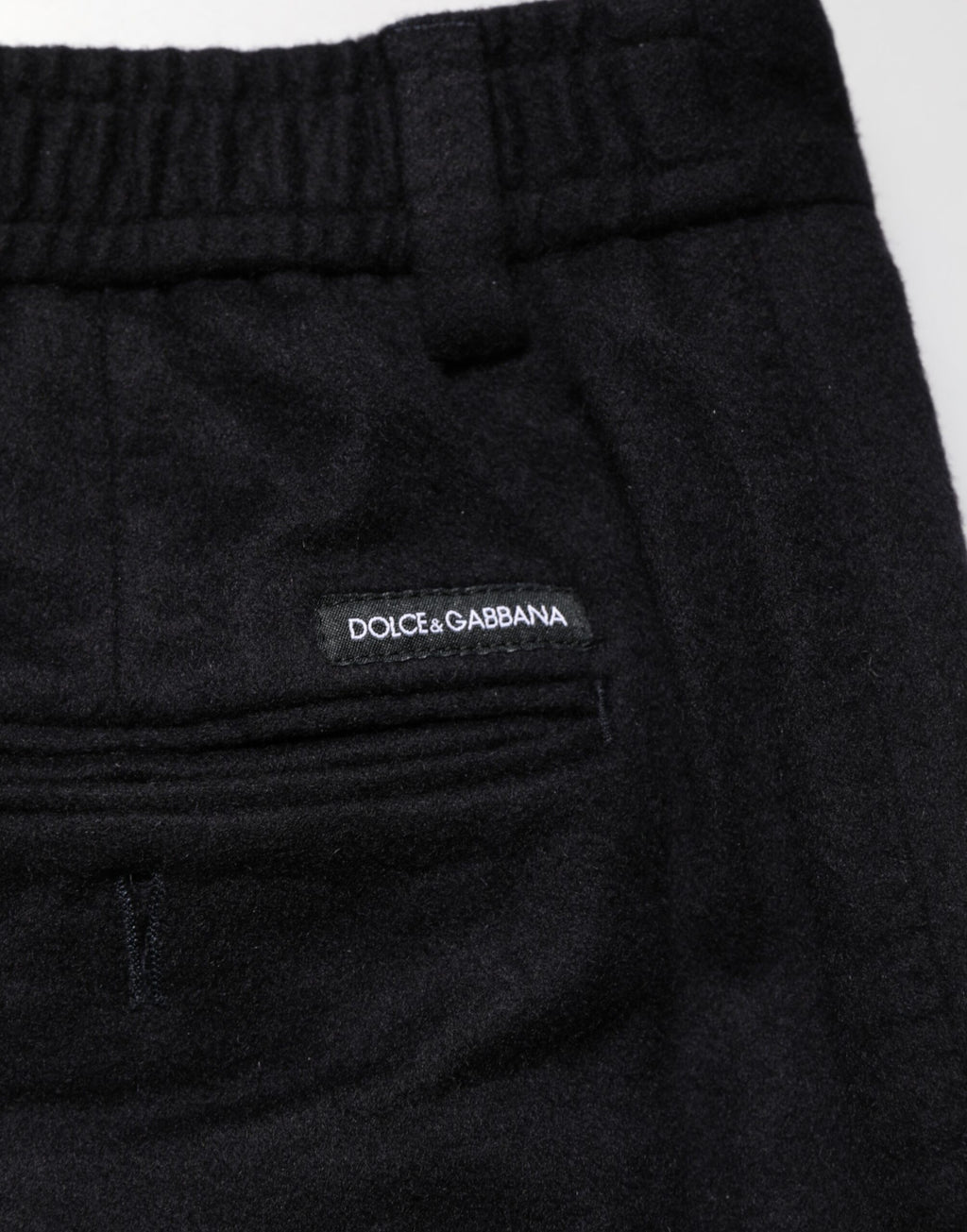 Black Cashmere Dress Formal Men Trouser Pants