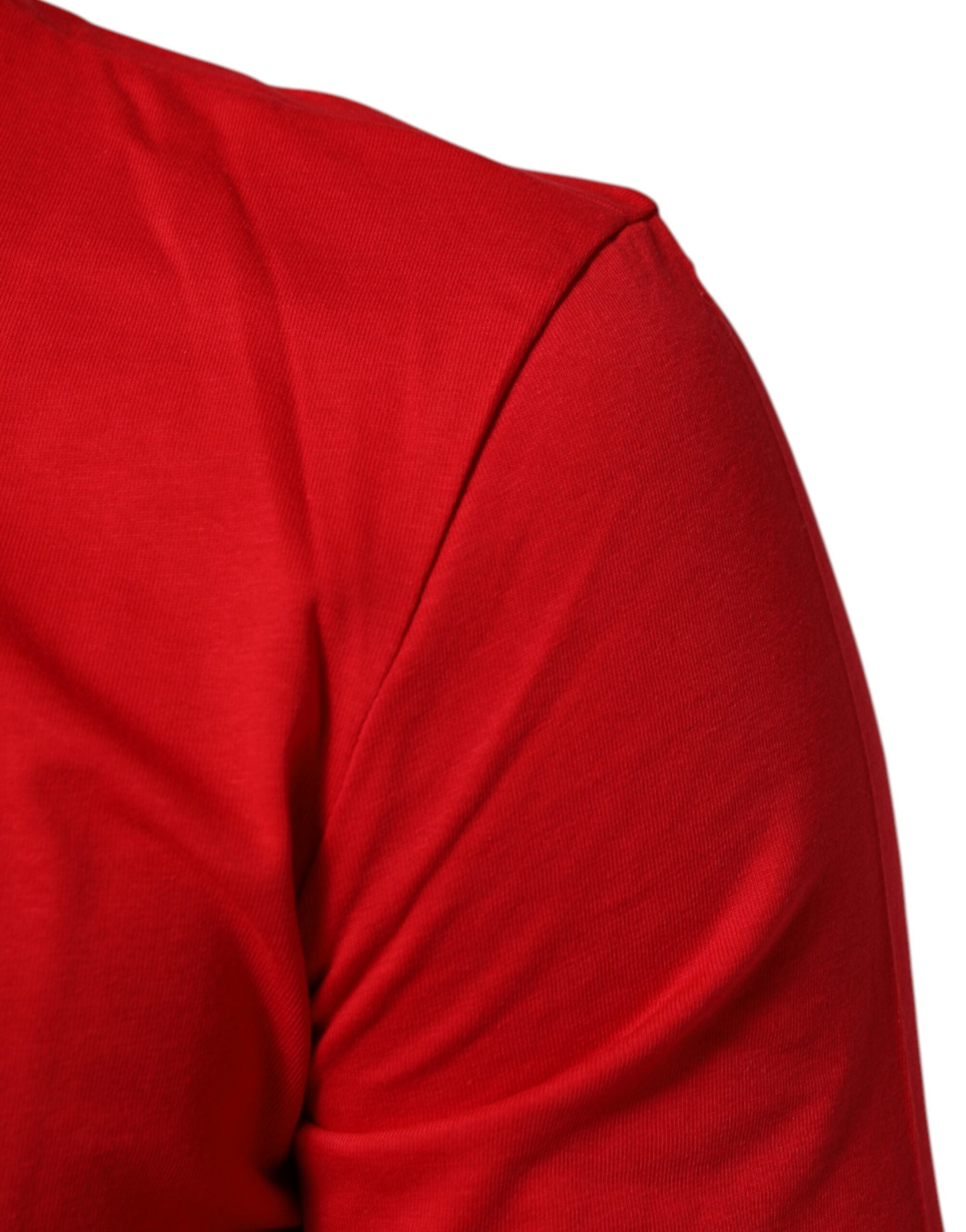 Red Goodluck 2023 Cotton Crew Neck T-shirt