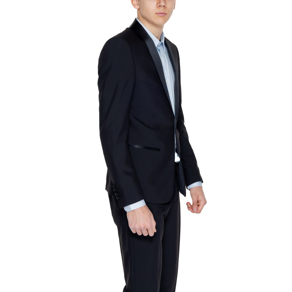 Black Polyester Blazer