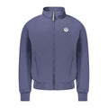 Blue Polyester Men's Bomber Jacket