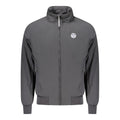 Black Polyester Men Jacket