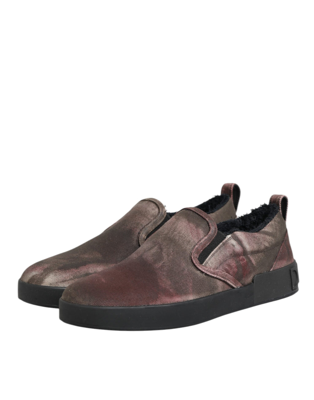 Multicolor Cotton Low Top Slip On Men Sneakers Shoes