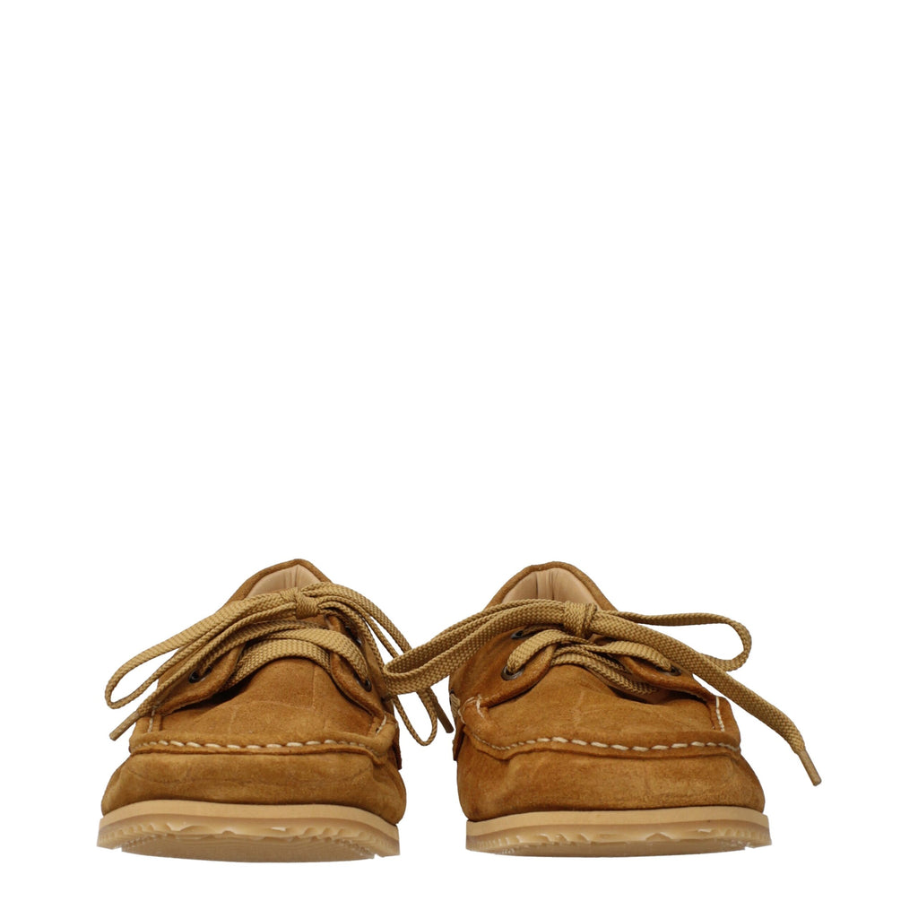 Brown Leather Slip-On Loafers