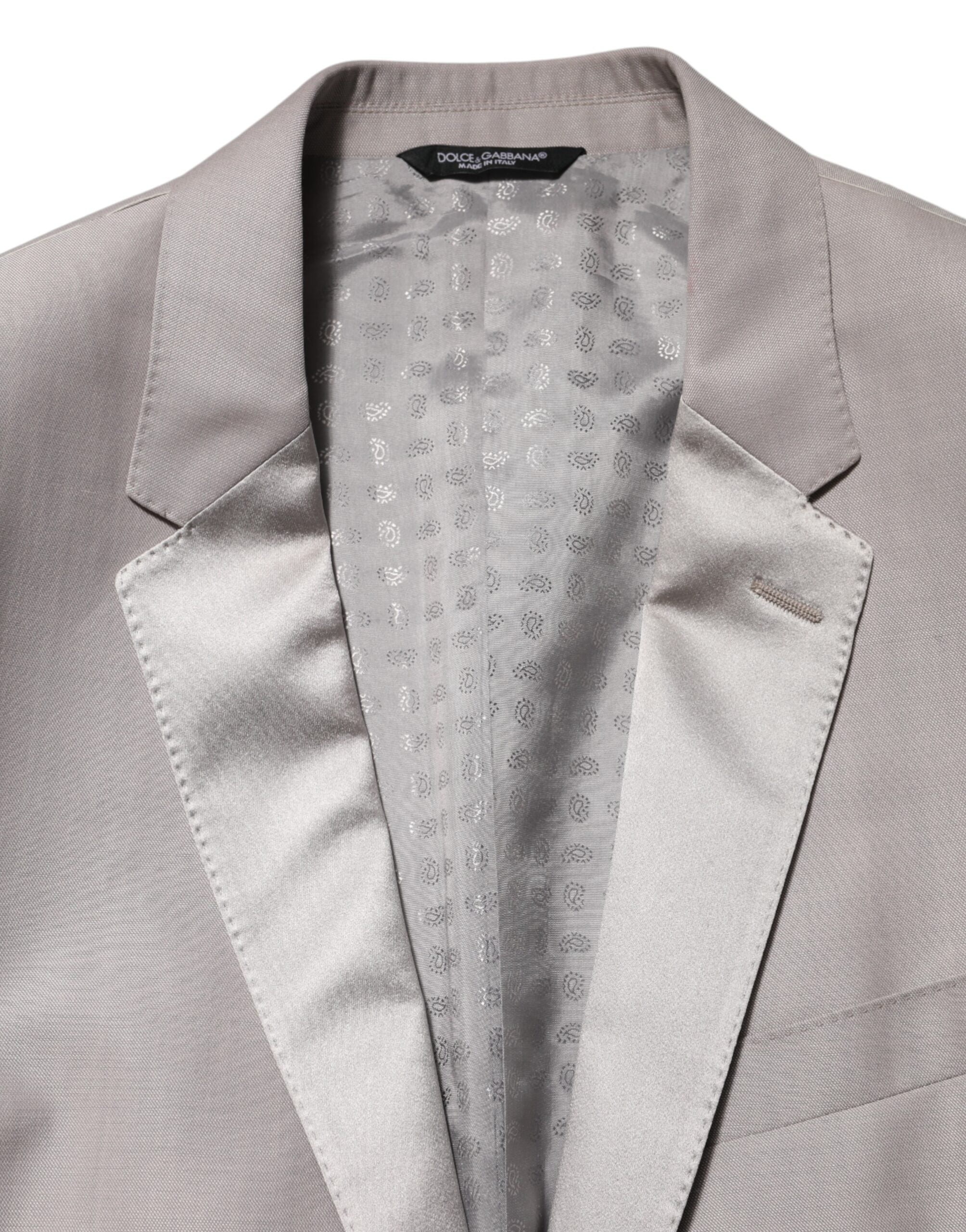 Light Gray Wool 2 Piece MARTINI Formal Suit
