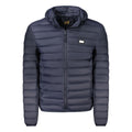 Blu Polyester Men Light Jacket