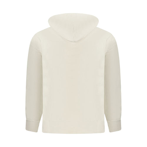 Beige Cotton Men's Hoodie