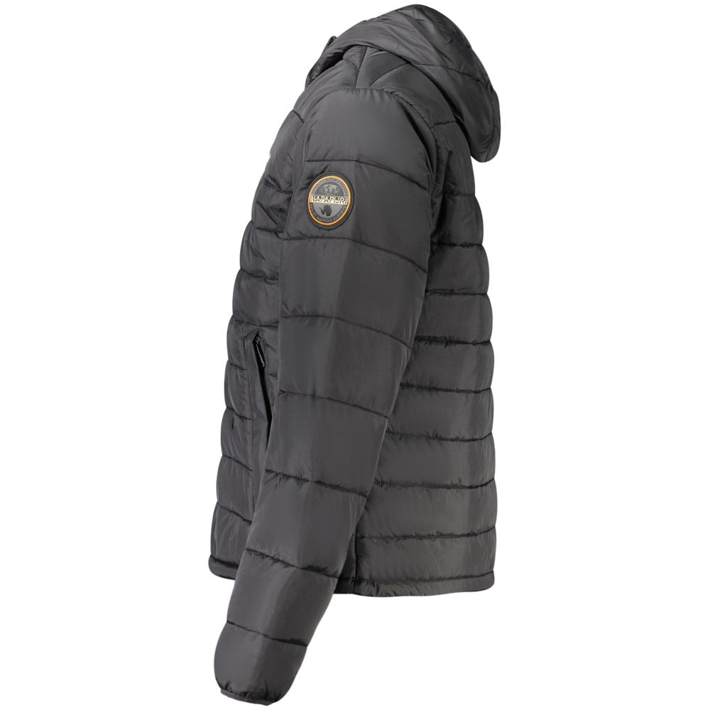Black Poliammide Men's Jacket