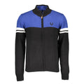 Black Cotton Men Cardigan