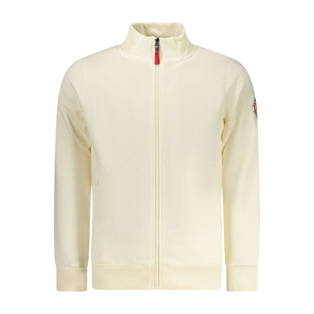 White Cotton Men's Sweatshirt