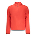 Red Polyester Men's Sweatshirt