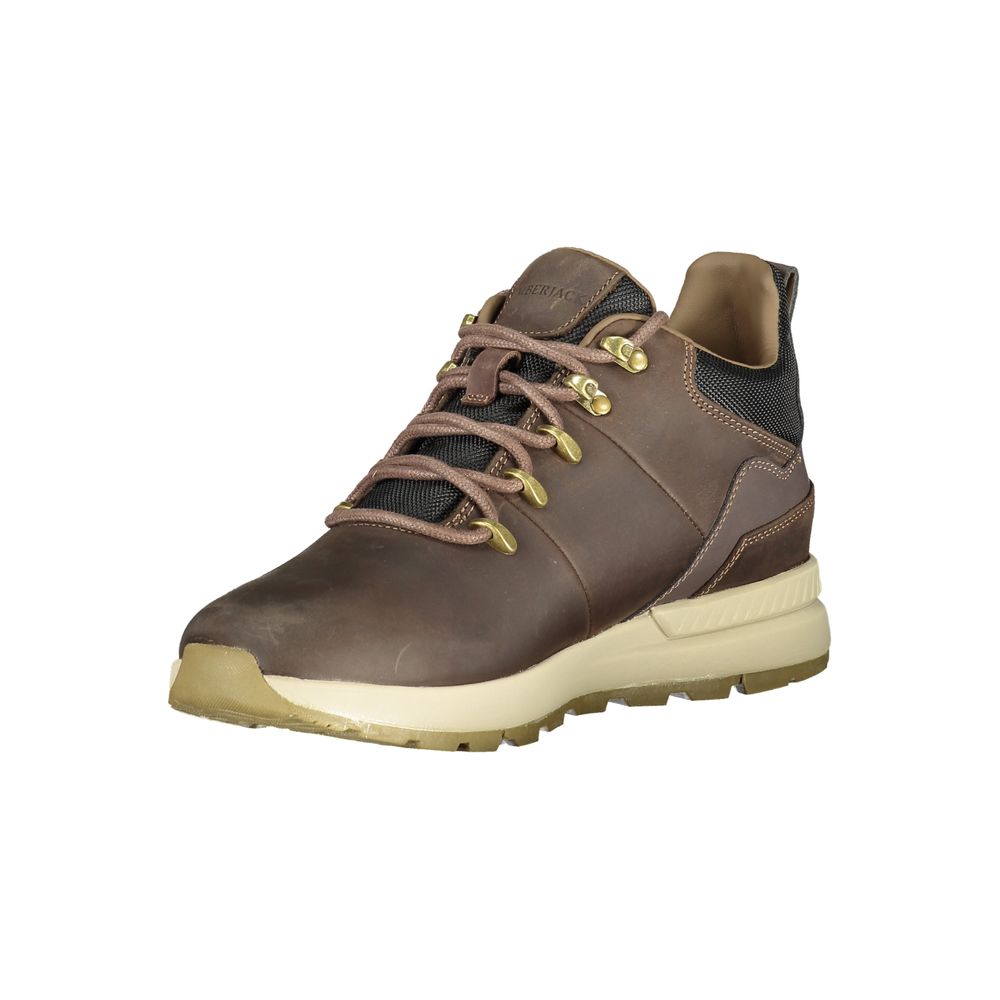 Marrone Leather Men Ankle Boot