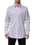 White Stripes Cotton Men GOLD Dress Shirt