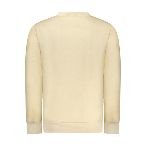 Beige Cotton Men Sweatshirt
