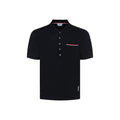 Blue Cotton Polo Shirt