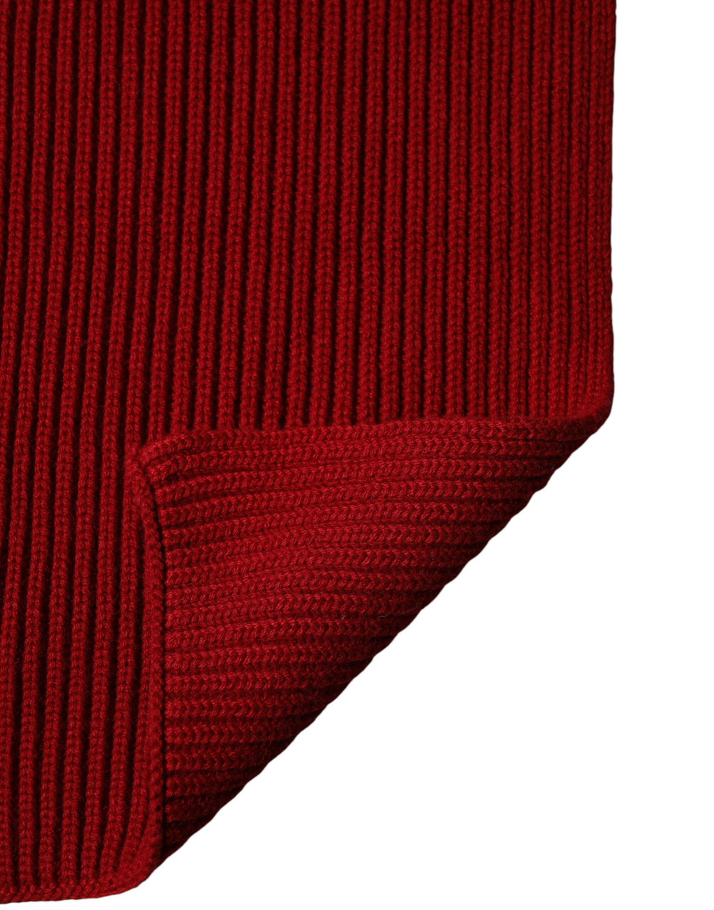 Red Wool Knitted Neck Wrap Shawl Men Scarf