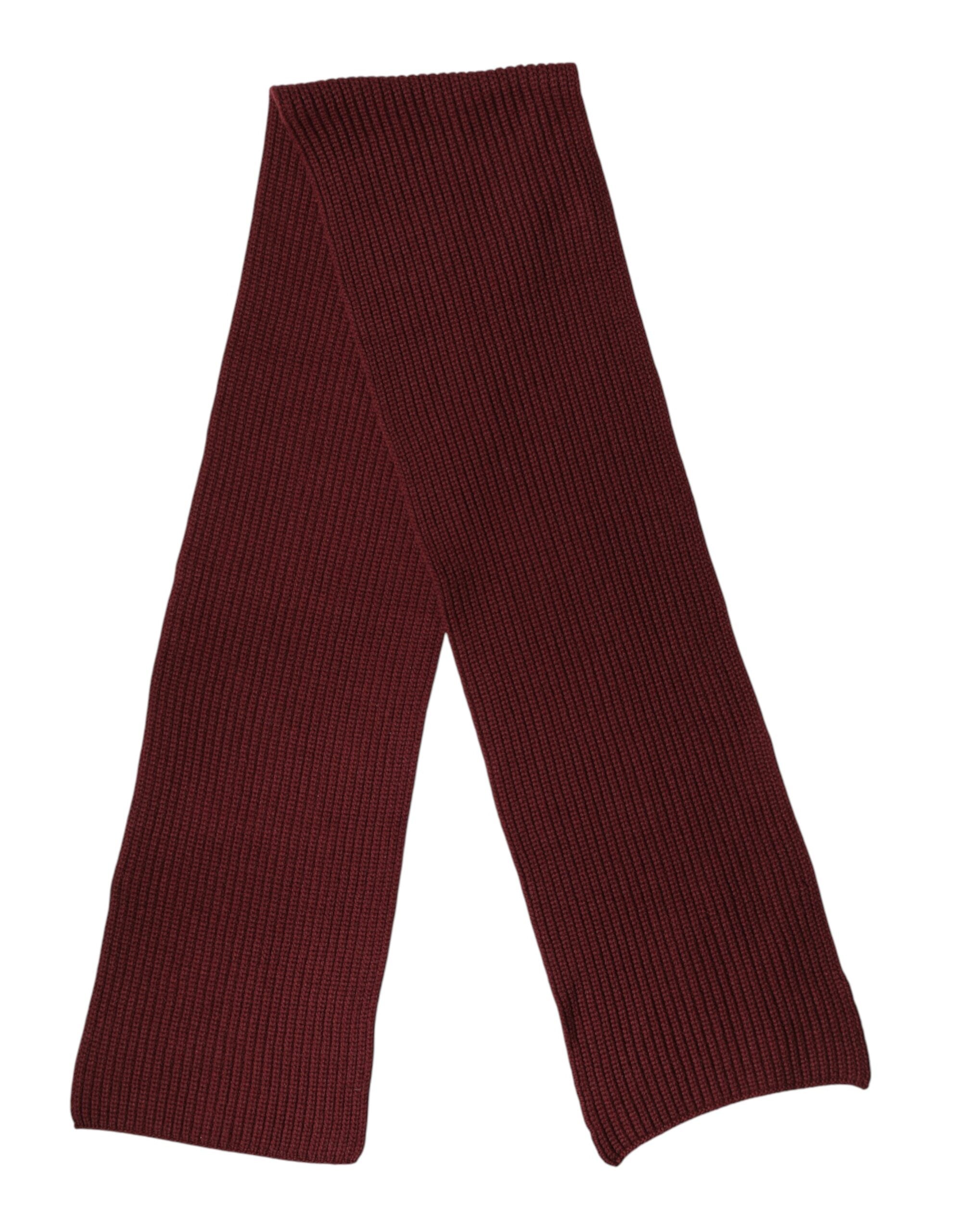 Maroon Cashmere Knitted NeckWrap Shawl Scarf