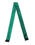Green Silk Fringes Neck Wrap Foulard Scarf