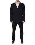 Blue MARTINI Double Breasted 2 Piece Suit