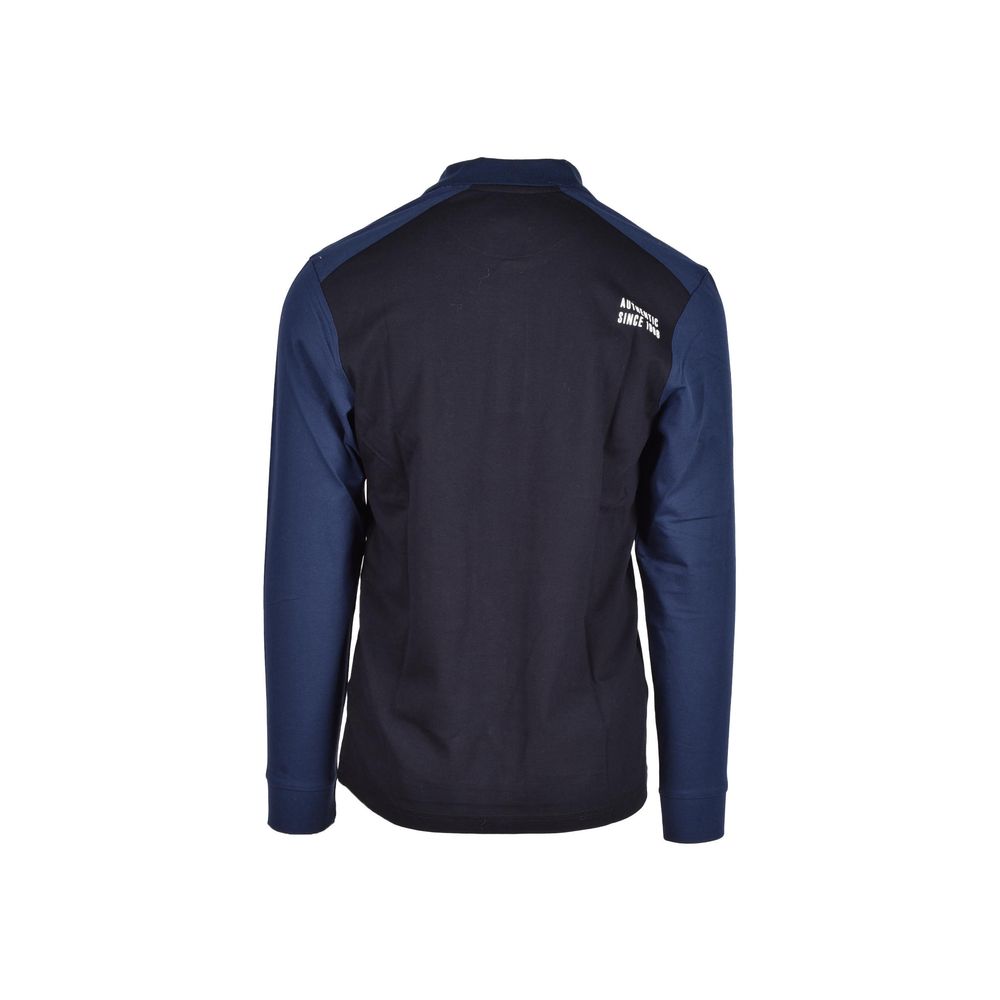 Blue Cotton Polo Shirt